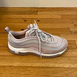 Pink velvet Nike sneakers- size US 7, worn once